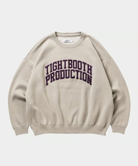 TIGHTBOOTH | COLLEGE SWEATER | GREY