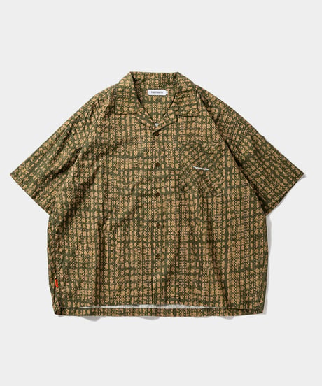 TIGHTBOOTH | BLEEDING LOGO ALOHA | Olive x Beige
