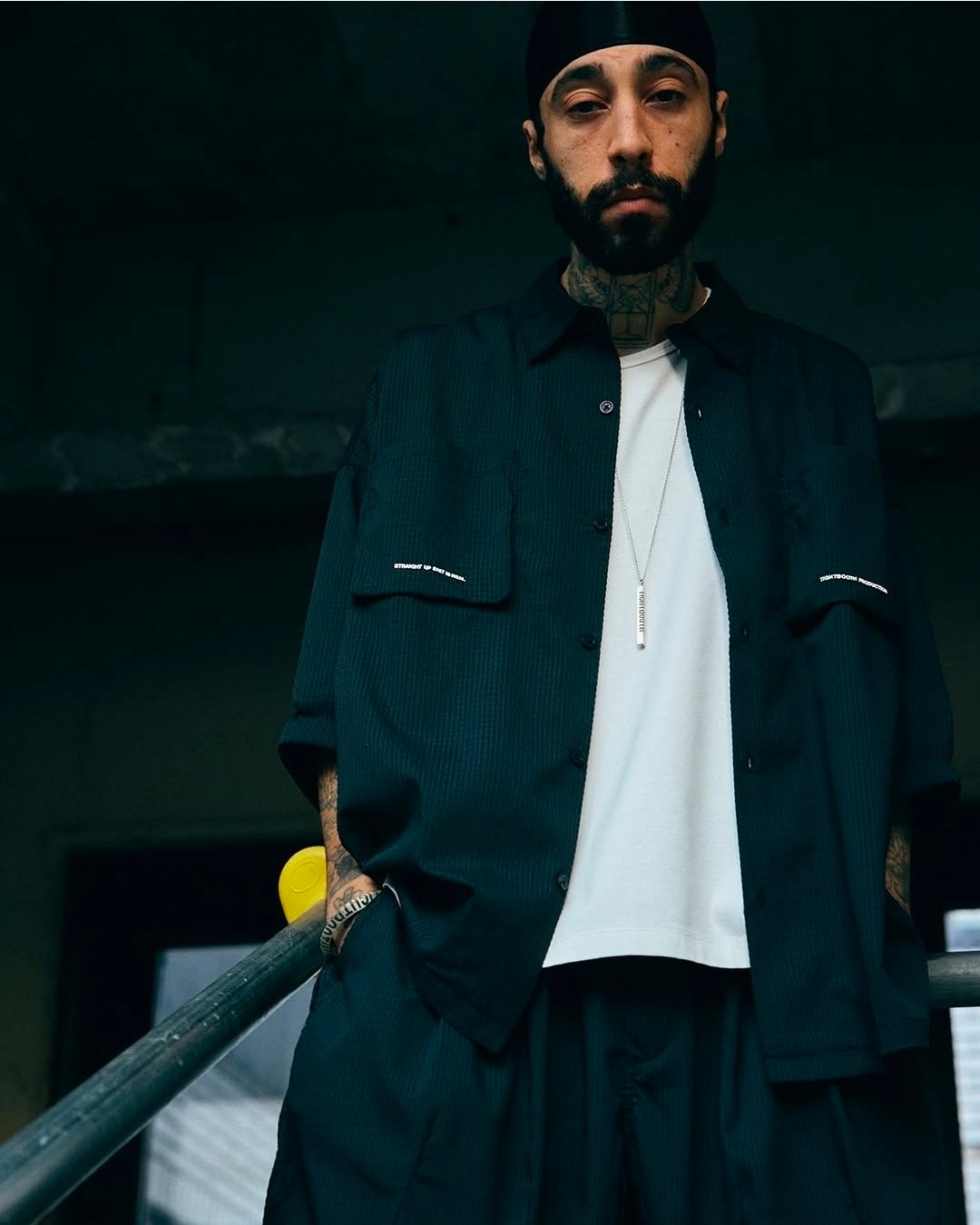 TIGHTBOOTH | TBPR / SEERSUCKER ROLL UP SHIRT |