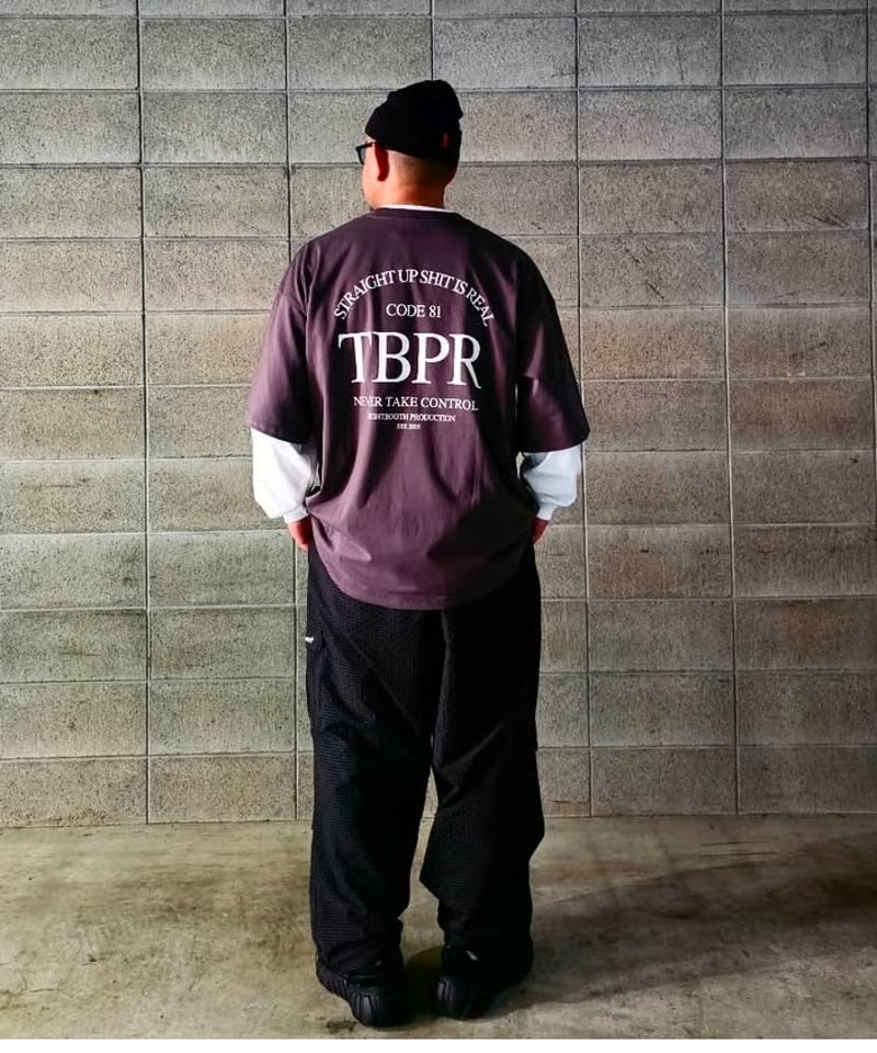 TIGHTBOOTH | RIPPLE PLAID BALLOON PANTS | Black