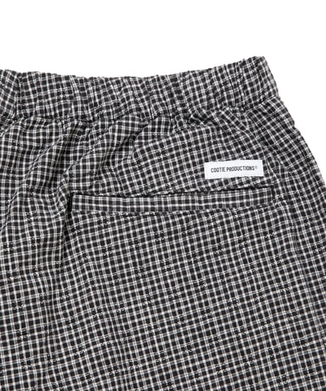 COOTIE | Dobby Gingham Check Easy Shorts | Black