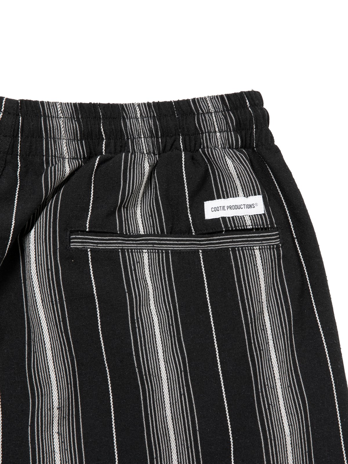 COOTIE | Dobby Chain Stripe Easy Shorts | Black