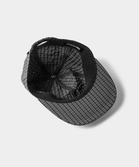 TIGHTBOOTH | TBPR / RIPPLE PLAID 6 PANEL | Black
