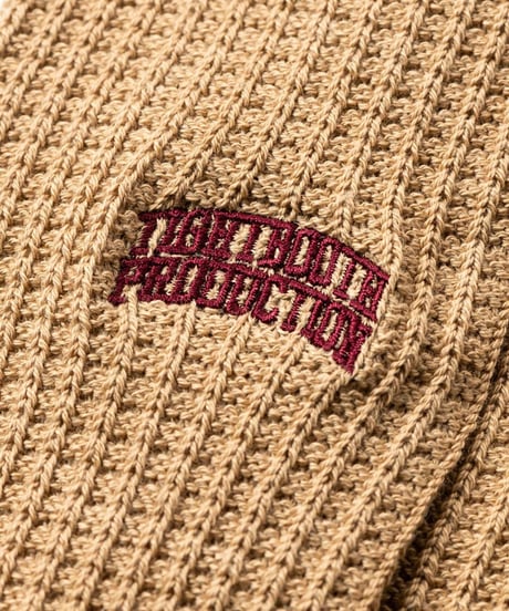 TIGHTBOOTH | WAFFLE SOCKS | BEIGE