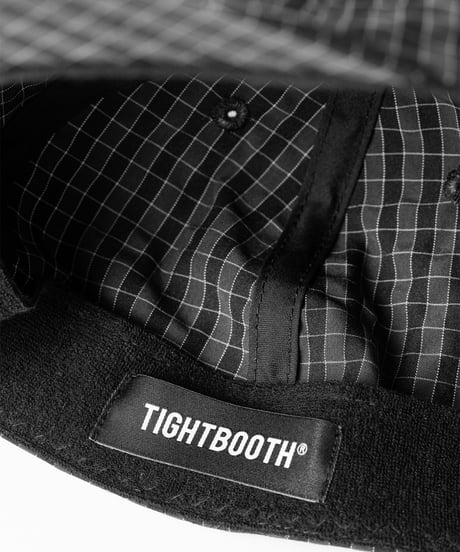 TIGHTBOOTH | TBPR / RIPPLE PLAID 6 PANEL | Black