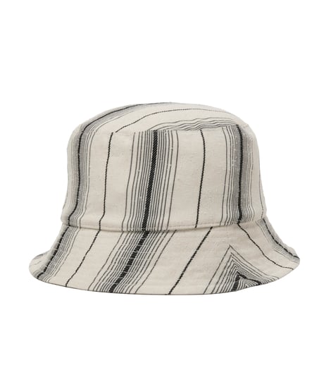 COOTIE | Dobby Chain Stripe Bucket Hat | Ivory