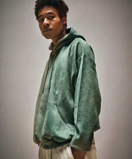 TIGHTBOOTH | SUEDE HOODIE | RED