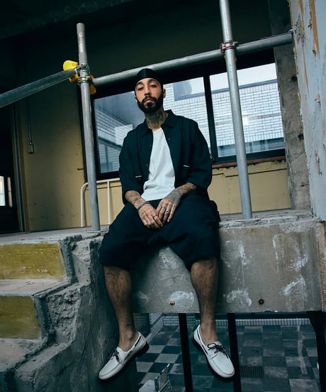 TIGHTBOOTH | TBPR / SEERSUCKER ROLL UP SHIRT | Black