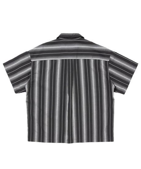 COOTIE | Dobby Chain Stripe S/S Cavana Shirt | Black