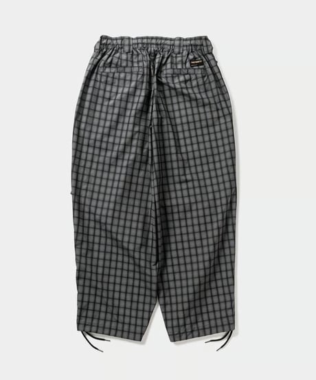 TIGHTBOOTH | PLAID LIGHT BALLOON PANTS | BLACK