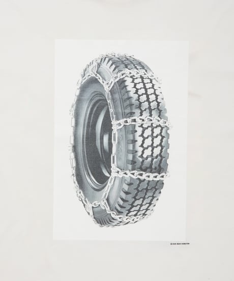 COOTIE | Print S/S Tee ( Tire with Chains ) | White