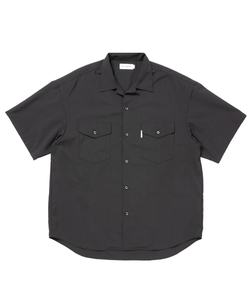 COOTIE | T/W S/S Scout Shirt | Black | Work In