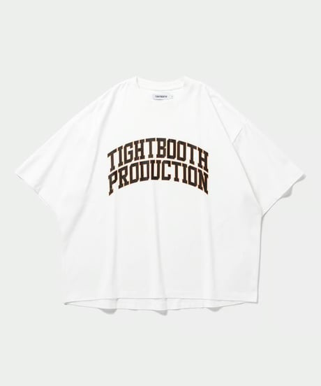 TIGHTBOOTH | COLLEGE S/S T-SHIRT | WHITE