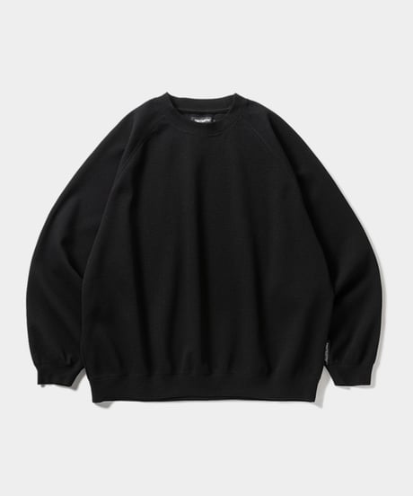 TIGHTBOOTH | TBPR / WAFFLE CREW KNIT | Black