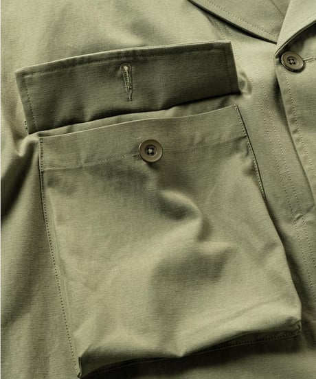 TIGHTBOOTH | LABEL LOGO BDU SHIRT | OLIVE