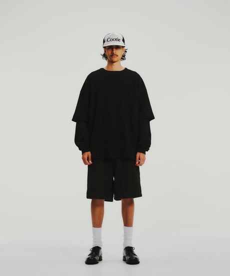 COOTIE | Degreasing Rough Waffle S/S Tee | Black