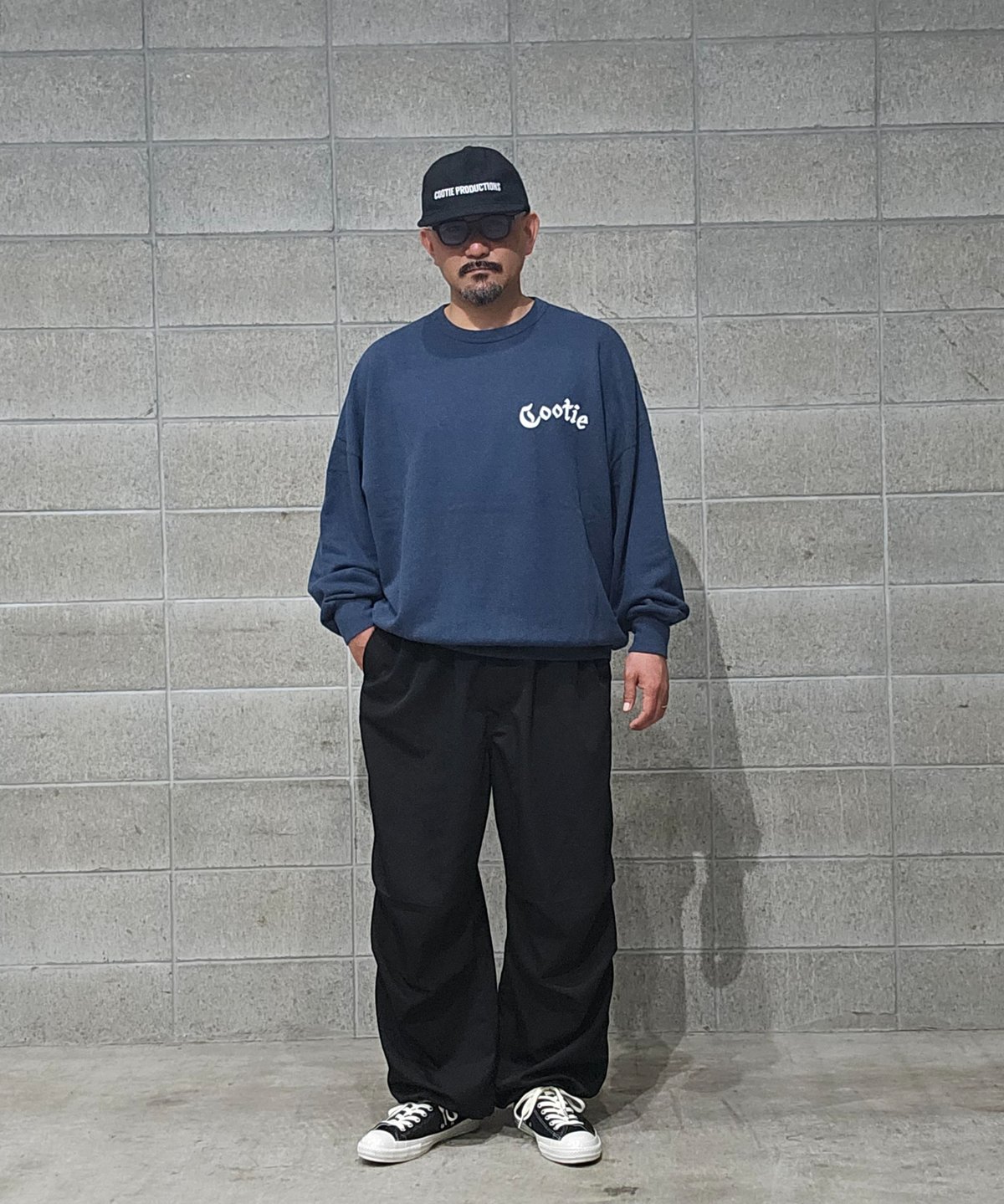 COOTIE | Venice Sweat Crew | Black | Work In Pr