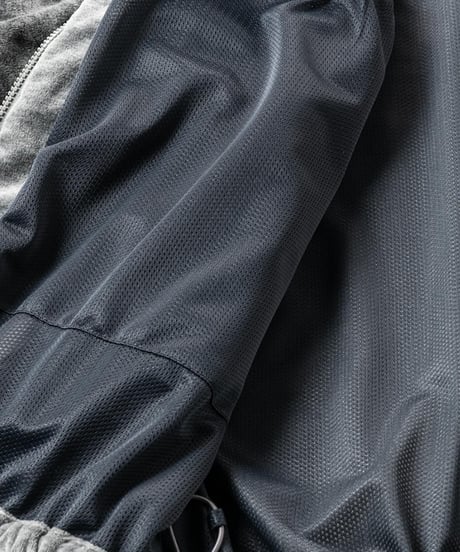 TIGHTBOOTH | VELOUR PIPING HOODED JKT | BLACK