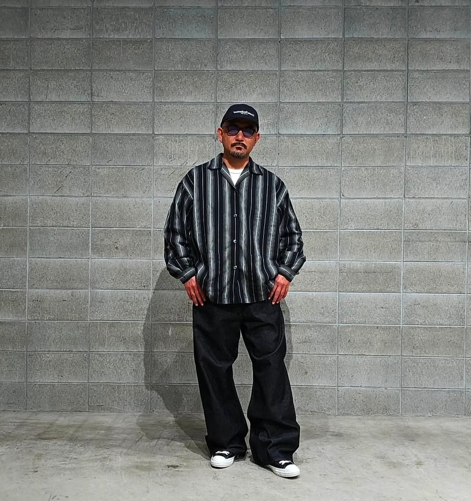 トップス Dobby Chain Stripe L/S Cavana Shirt COOTIE | Dobby Chain Stripe L/S Cavana Shirt |