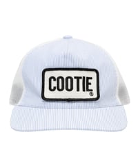 𝐂𝐎𝐎𝐓𝐈𝐄 | Stripe Broad 5 Panel Mesh Cap | Saxe