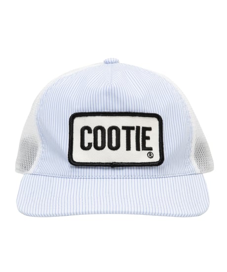 𝐂𝐎𝐎𝐓𝐈𝐄 | Stripe Broad 5 Panel Mesh Cap | Saxe