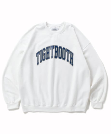 𝐓𝐈𝐆𝐇𝐓𝐁𝐎𝐎𝐓𝐇 | COLLEGE CREW SWEAT | White
