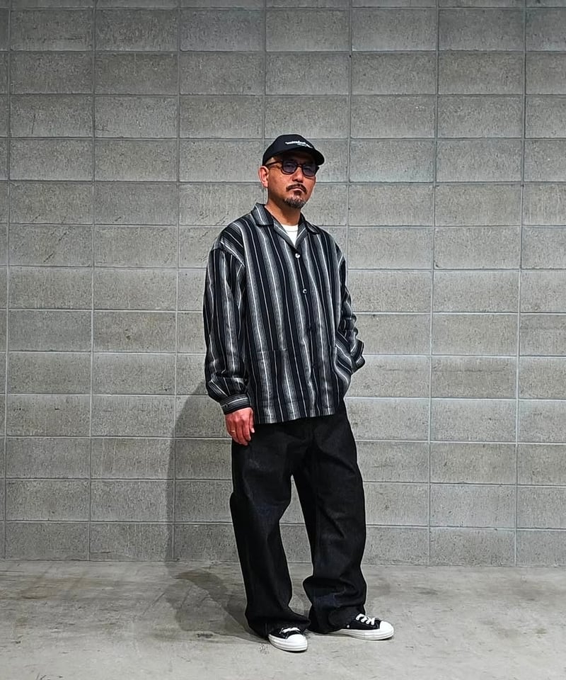 COOTIE | Dobby Chain Stripe L/S Cavana Shirt |