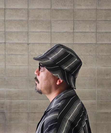 COOTIE | Dobby Chain Stripe Bucket Hat | Black