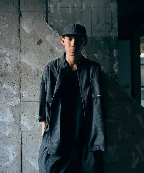 TIGHTBOOTH | TBPR / SEERSUCKER ROLL UP SHIRT | Gray