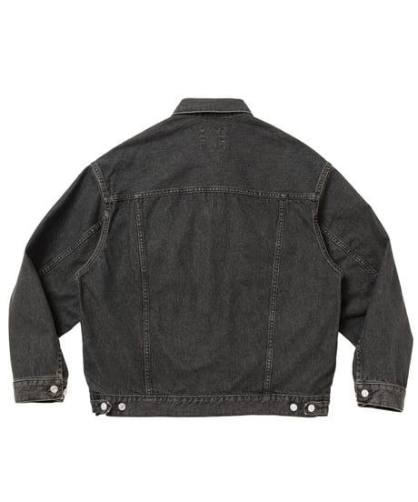 𝐂𝐎𝐎𝐓𝐈𝐄 | 12.5oz Denim Trucker Jacket | Black Fade OD