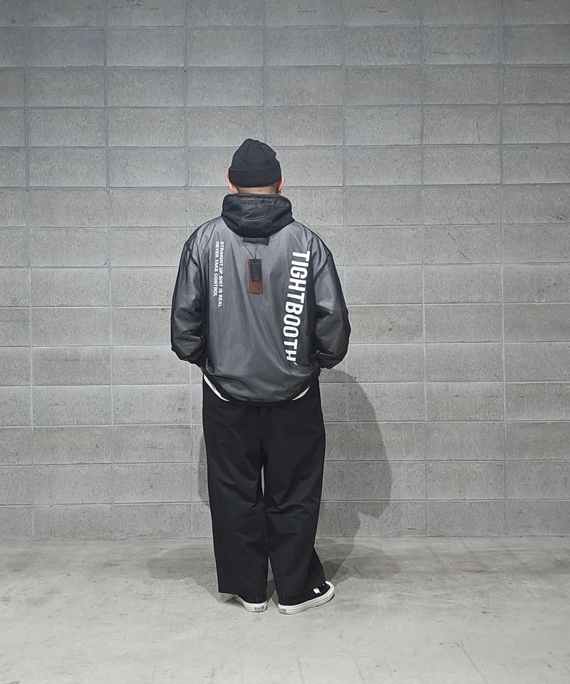 TIGHTBOOTH | TBPR / LABEL LOGO SHEER PARKA | Bl