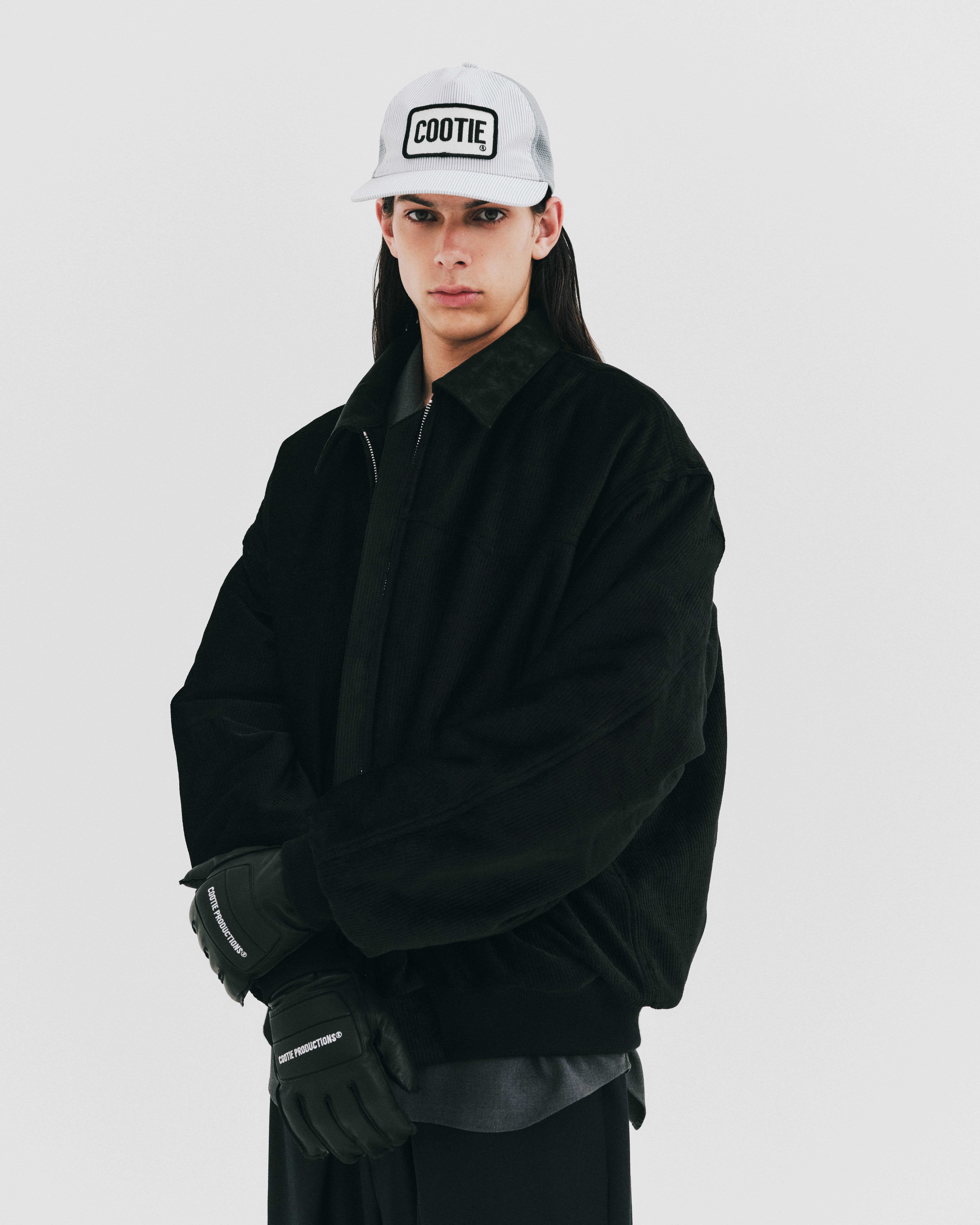 𝐂𝐎𝐎𝐓𝐈𝐄 | Stripe Broad 5 Panel Mesh Cap | Saxe |