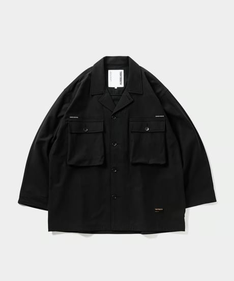TIGHTBOOTH | LABEL LOGO BDU SHIRT | BLACK