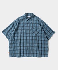 TIGHTBOOTH | TBPR / PLAID S/S SHIRT | Sax
