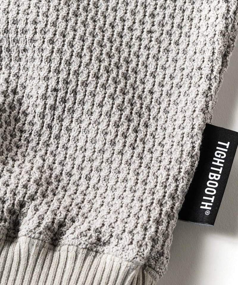 TIGHTBOOTH | CHAIN CREW KNIT | GREY | Work In P