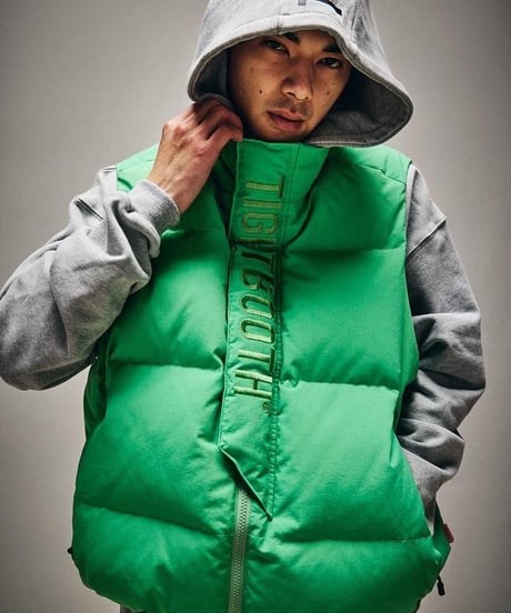 TIGHTBOOTH | PLAC DOWN VEST | LIGHT GREEN