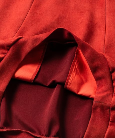 TIGHTBOOTH | SUEDE HOODIE | RED