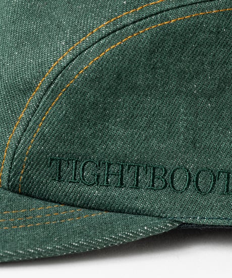 TIGHTBOOTH | TBPR / SIDE LOGO DENIM CAMP CAP | Dark Green