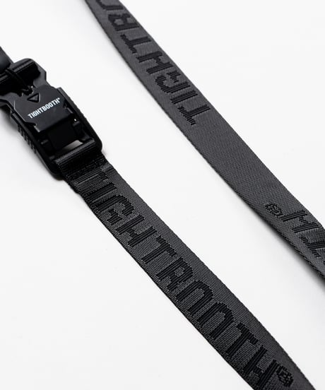 TIGHTBOOTH | TBPR / JACQUARD LOGO BELT | Black