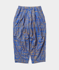 TIGHTBOOTH | BLEEDING LOGO BALLOON PANTS | Blue x Mustard