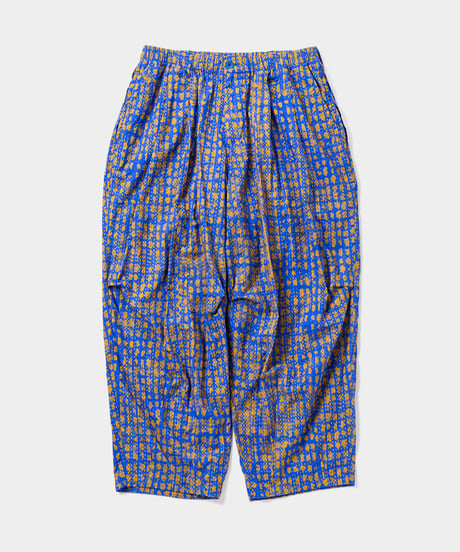 TIGHTBOOTH | BLEEDING LOGO BALLOON PANTS | Blue x Mustard