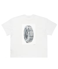 COOTIE | Print S/S Tee ( Tire with Chains ) | White