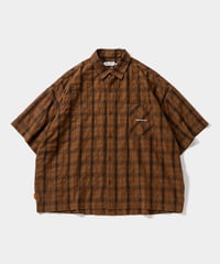 TIGHTBOOTH | TBPR / PLAID S/S SHIRT | Brown