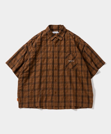 TIGHTBOOTH | TBPR / PLAID S/S SHIRT | Brown