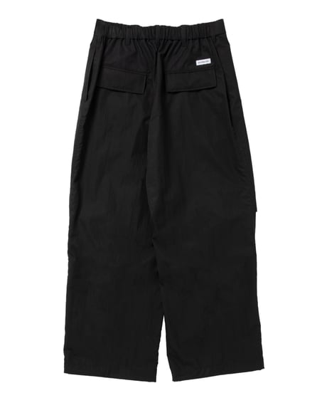 𝐂𝐎𝐎𝐓𝐈𝐄 | N/C Twill Utility Wide Easy Trousers | Black