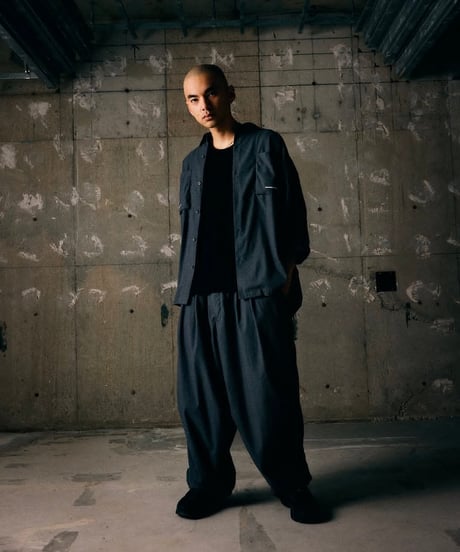 TIGHTBOOTH | TBPR / SEERSUCKER BALLOON PANTS | Black