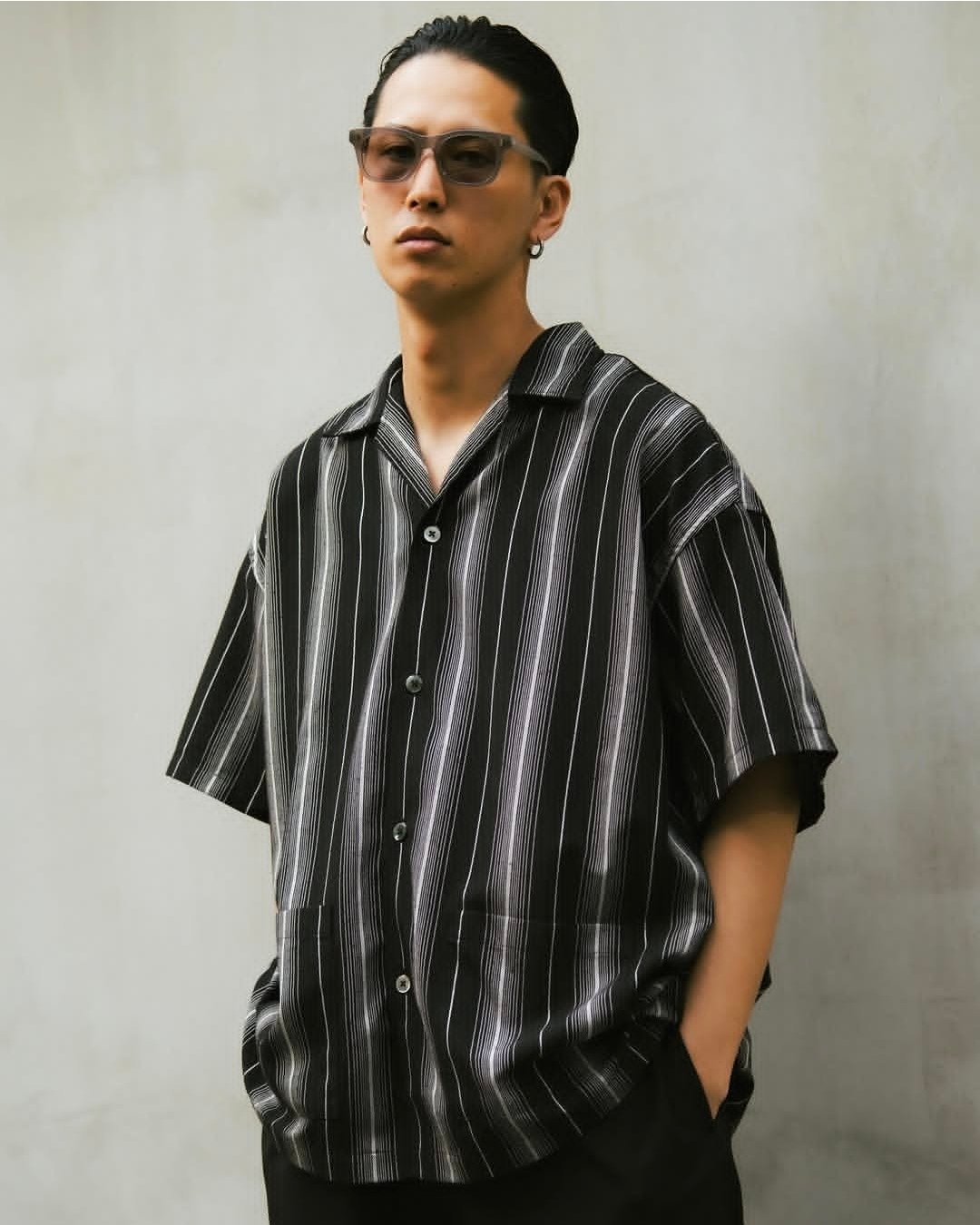 COOTIE | Dobby Chain Stripe S/S Cavana Shirt |
