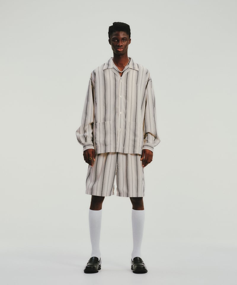 COOTIE | Dobby Chain Stripe L/S Cavana Shirt |