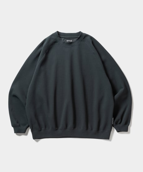 TIGHTBOOTH | TBPR / WAFFLE CREW KNIT | Forest