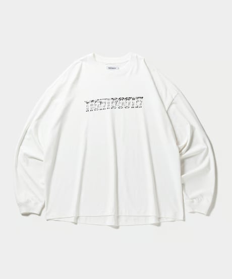 TIGHTBOOTH | METAL LOGO L/S T-SHIRT | White
